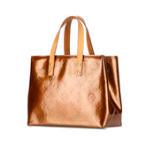 ルイ ヴィトン モノグラム ヴェルニ リードPM ハンドバッグ M91146 ブロンズ ブラウン パテントレザー レディース LOUIS VUITTON 【中古】